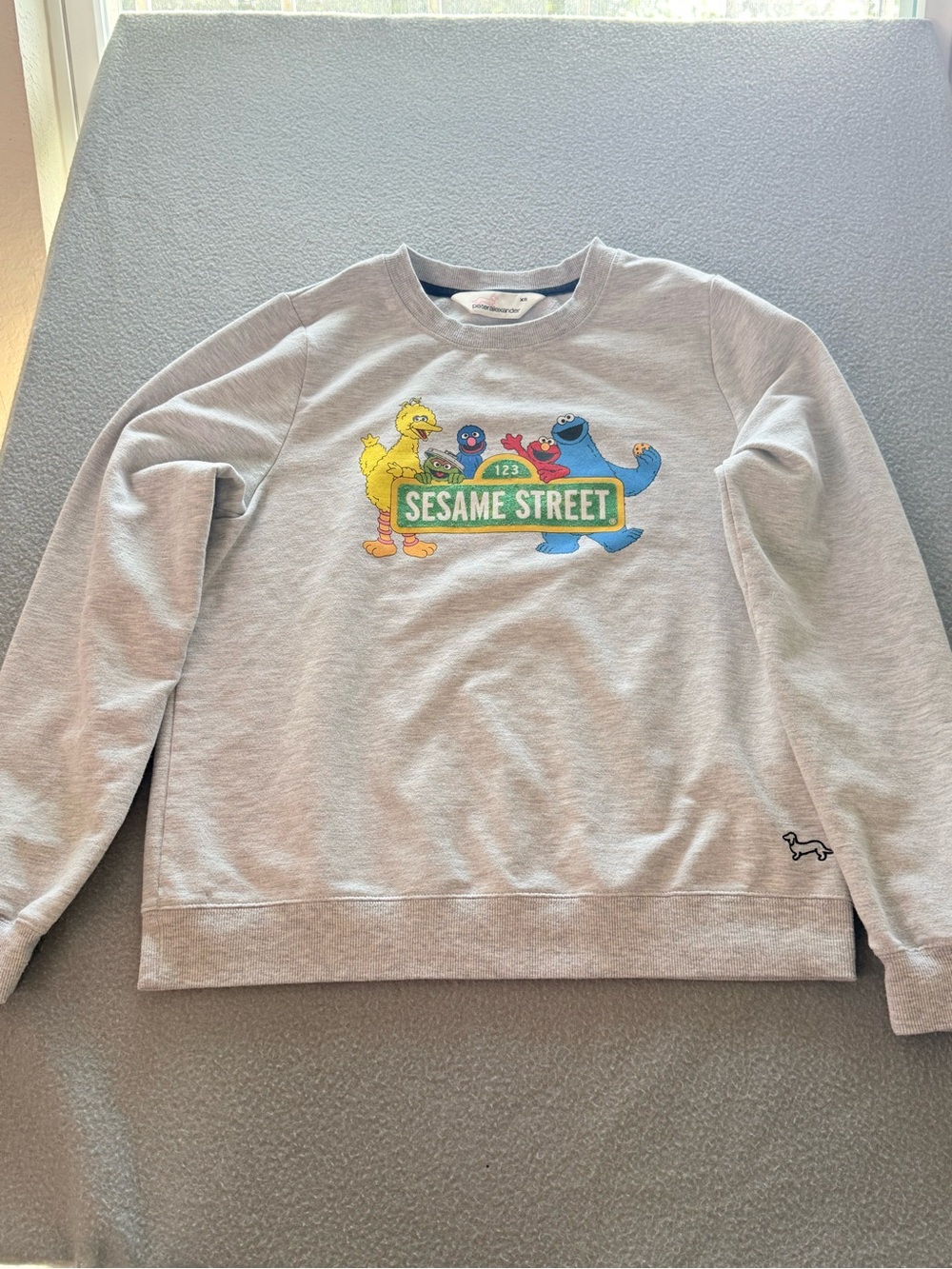Sesame Street Grey Graphic Crewneck Sweater